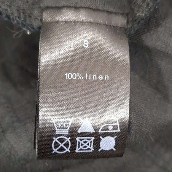 Black Label Black Linen Long Sleeve Dress - Picture 8 of 8